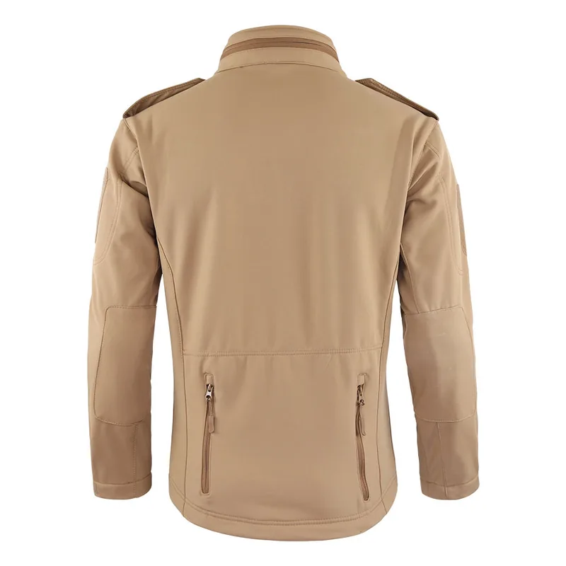 Windproof Softshell Tactical Jacket — Black view 2