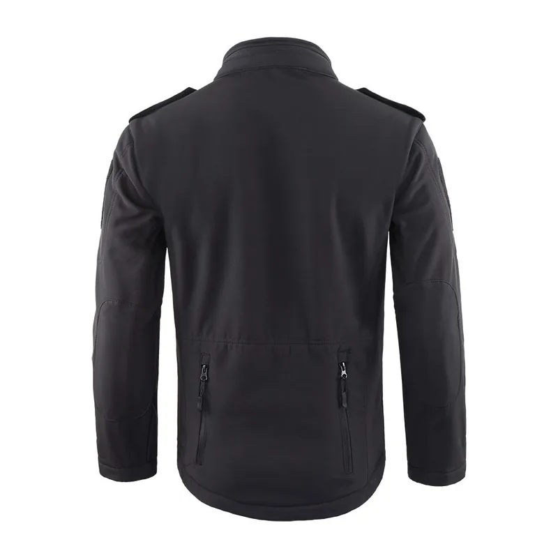 Windproof Softshell Tactical Jacket — Black view 6