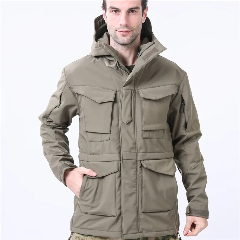 Windbreaker Combat Fleece Jacket — Black — Tactical Clothing