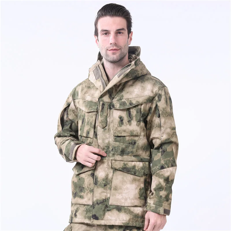 Windbreaker Combat Fleece Jacket — Black view 5