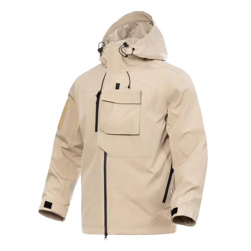 Plus Size Softshell Outdoor Jacket — Black view 2