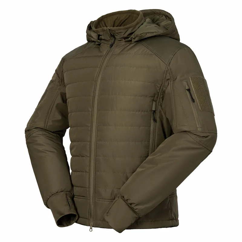 Cold-proof Cotton-padded Outdoor Jacket — Green view 2