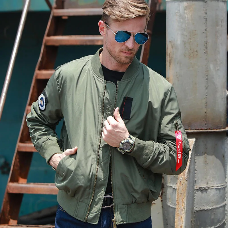Nylon Bomber Tactical Jacket — Black view 2