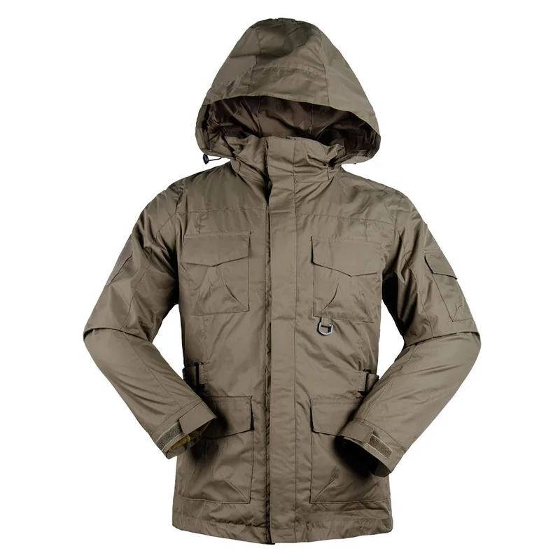 3-in-1 Winter Waterproof Snow Jacket — Khaki view 4