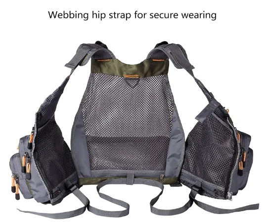 Lightweight Unisex Strap Fishing Vest (Adjustable) view 6