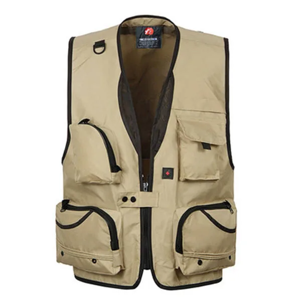 Outdoor Breathable Photographer Fishing Vest with Many Pockets — Tactical Clothing