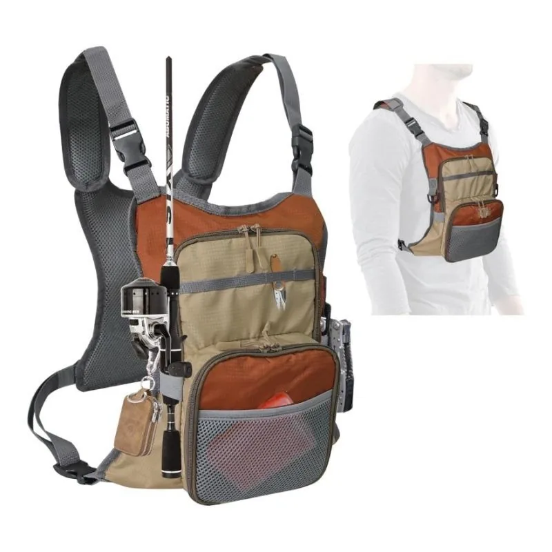 Multifunctional Waterproof Oxford Cloth Sea Fishing Chest Vest view 6