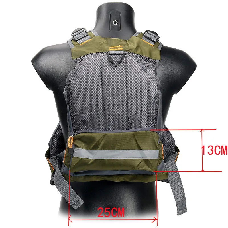 Detachable Multi-Function Reflective Life Jacket Vest with Float Material view 3
