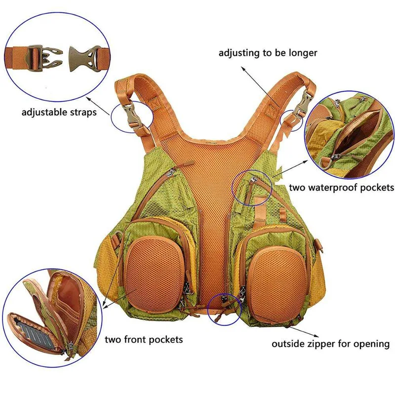 Fly Fishing Backpack and Vest Combo with Sling Bag view 2