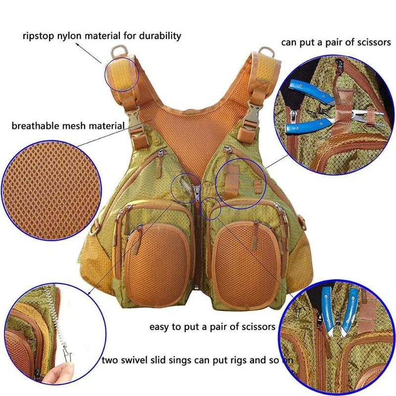 Fly Fishing Backpack and Vest Combo with Sling Bag view 5