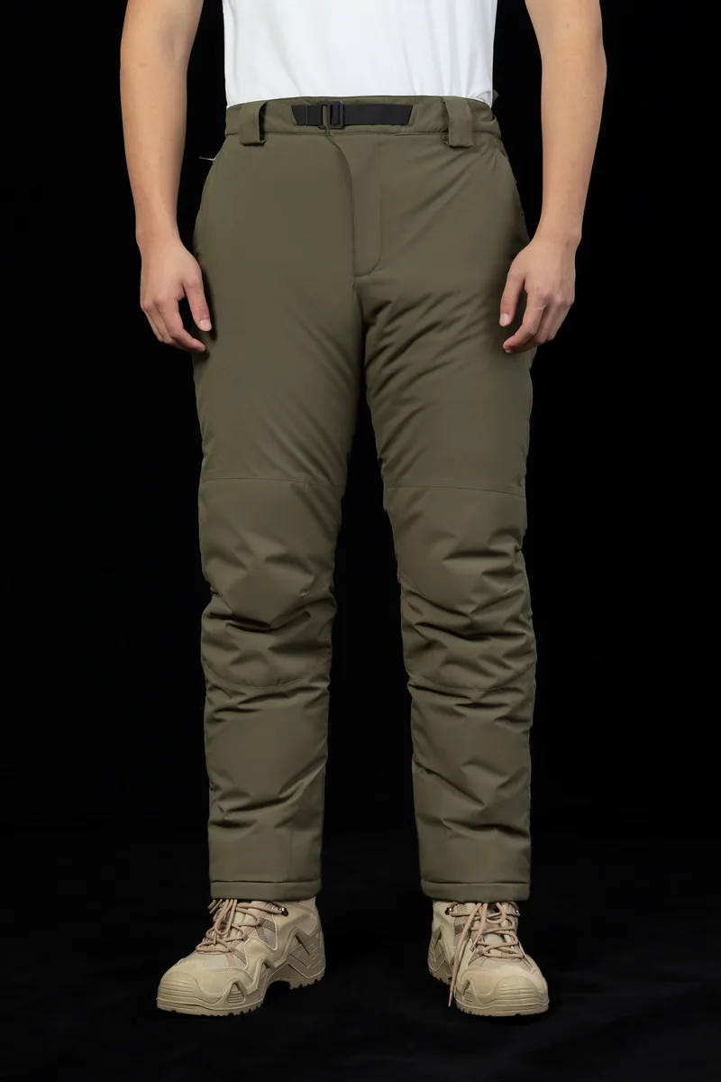 Winter Camo Fleece Lined Cargo Pants — Camo view 5