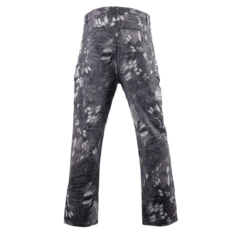 Waterproof Softshell Tactical Combat Pants — Black view 4