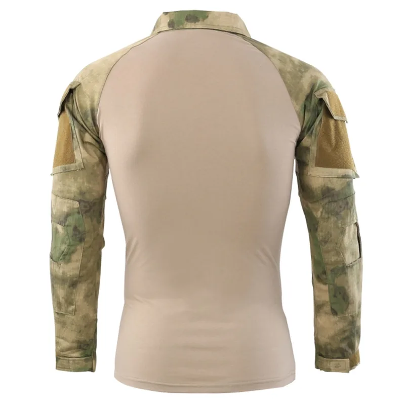 Long Sleeve Camouflage Frog Tactical Shirt — Camo view 2