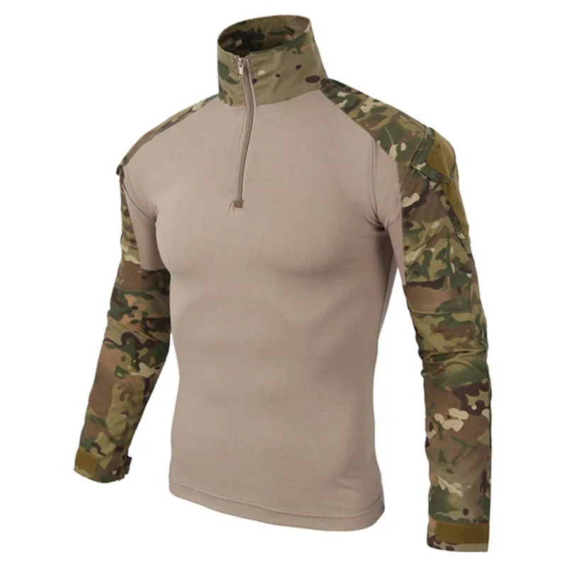 Camping Long Sleeve Frog Shirt — Black — Tactical Clothing