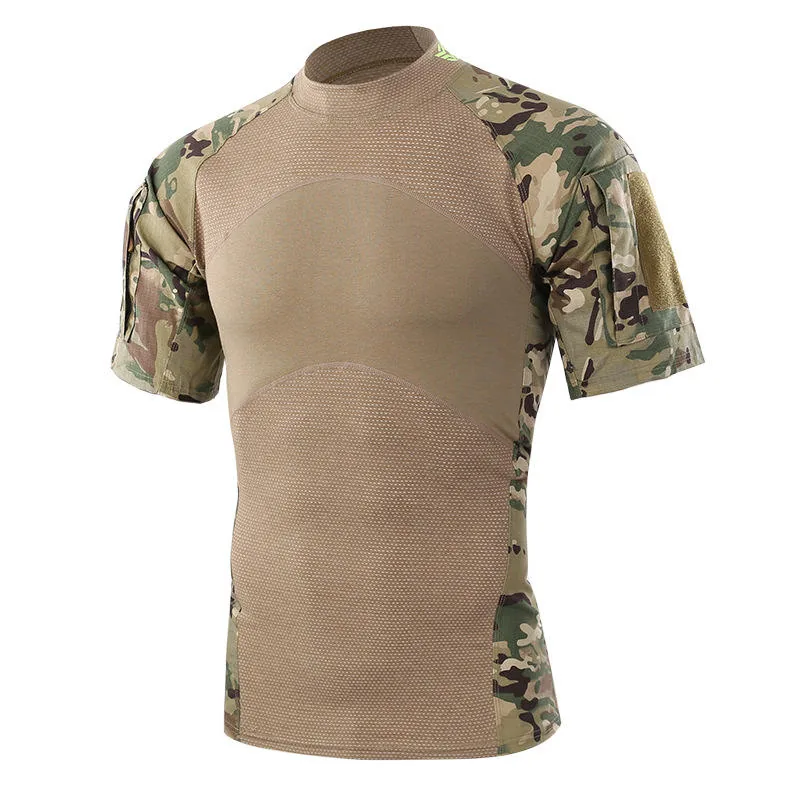 Training Outdoor Camouflage Uniform T-Shirt — Camo view 2