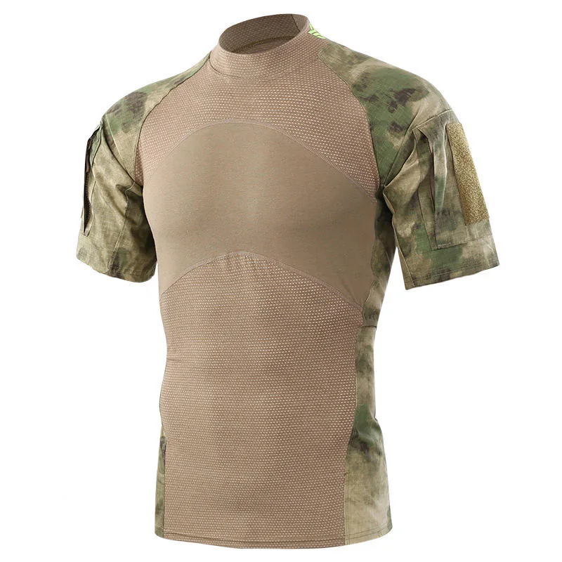 Training Outdoor Camouflage Uniform T-Shirt — Camo view 3