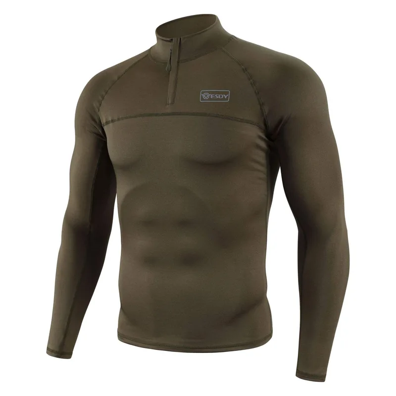 Quick Dry Long Sleeve Tactical Hunting Shirt — Black — Tactical Clothing