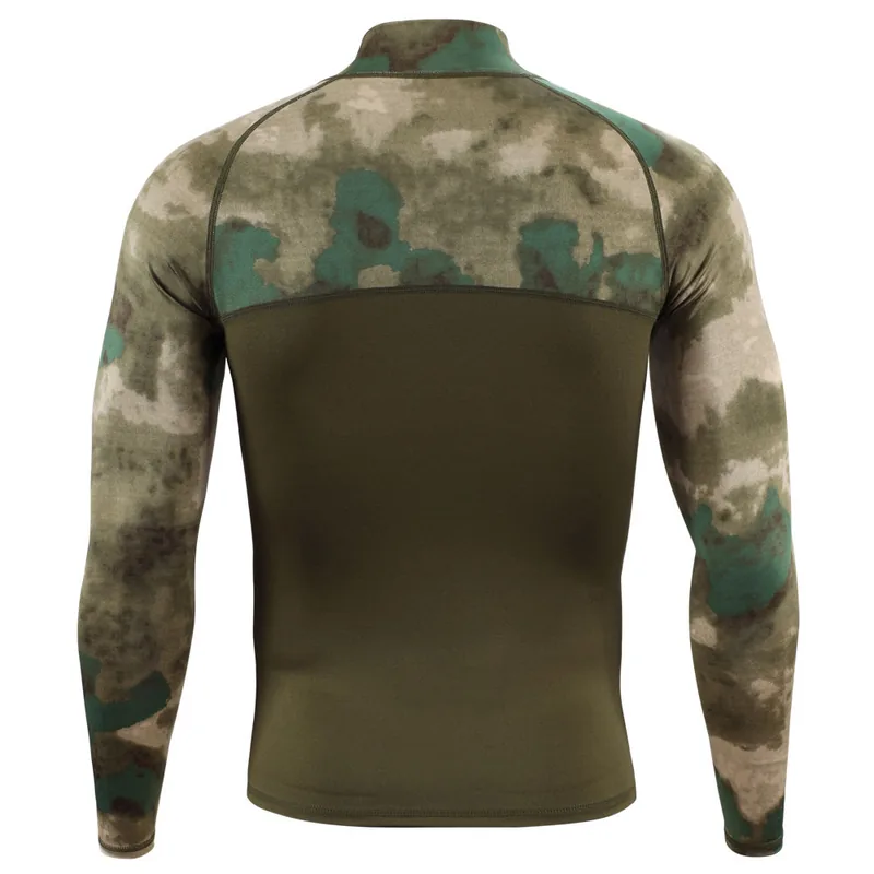 Quick Dry Long Sleeve Tactical Hunting Shirt — Black view 6