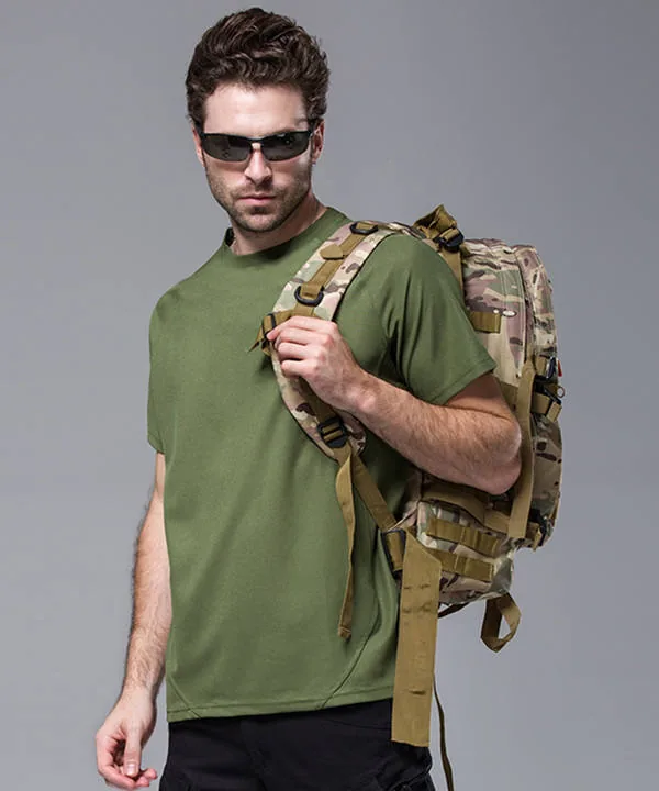 Bicycle Riding Short Sleeve T-Shirt — Black — Tactical Clothing