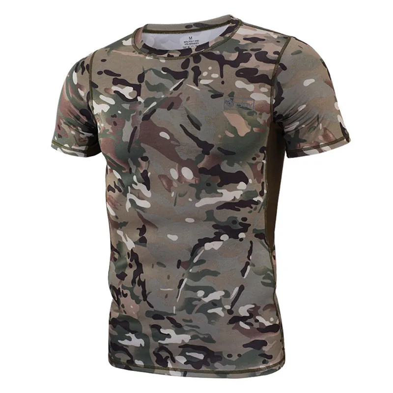 Camouflage Hiking Short Sleeve T-Shirt — Camo — Tactical Clothing