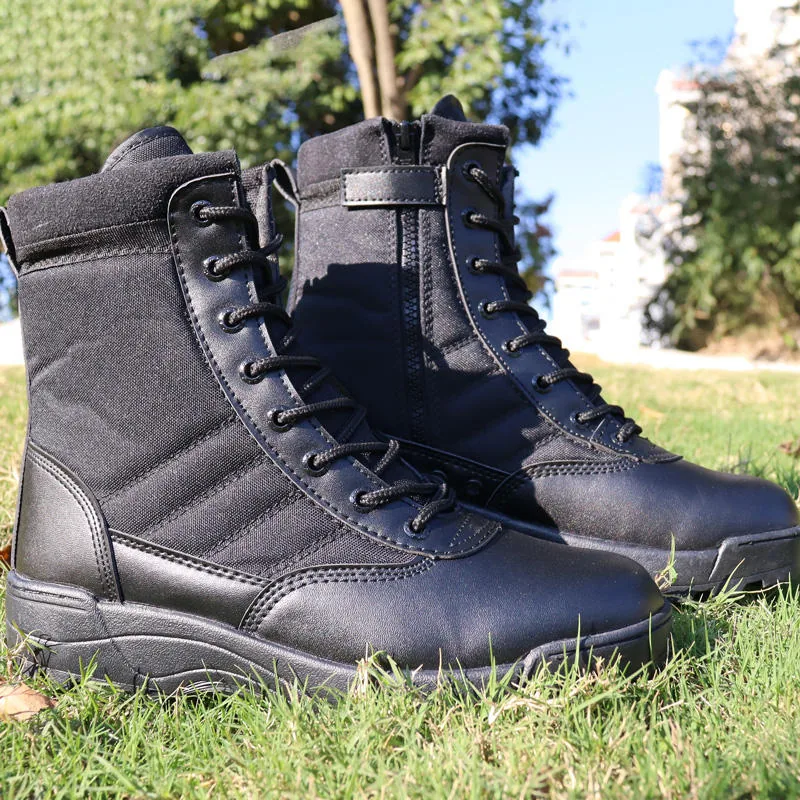 Water Resistant Tactical Hiking Boots — Black view 2
