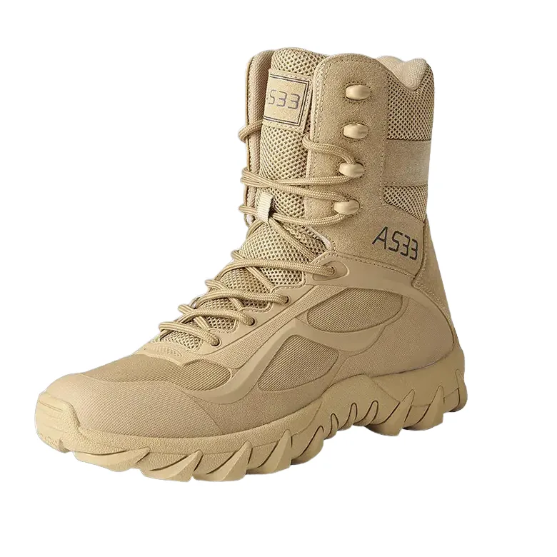 Desert Sport High Top Boots — Tan — Tactical Footwear