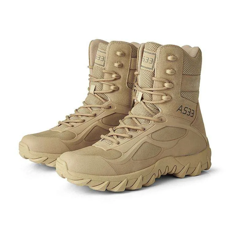 Desert Sport High Top Boots — Tan view 2