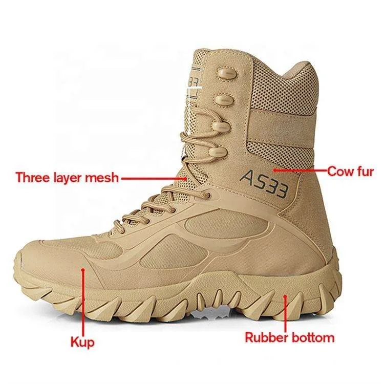 Desert Sport High Top Boots — Tan view 3