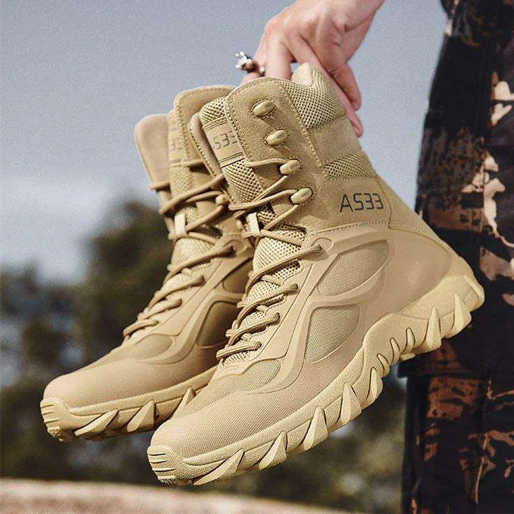 Desert Sport High Top Boots — Tan view 5