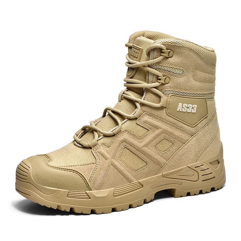 High Top Outdoor Tactical Combat Boots — Black — Tactical Footwear