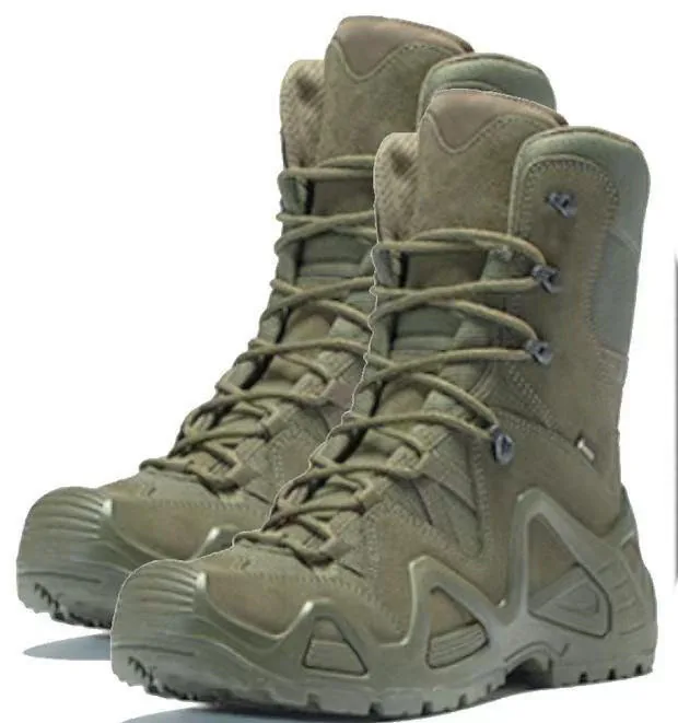 Custom Leather Waterproof Boots — Black — Tactical Footwear