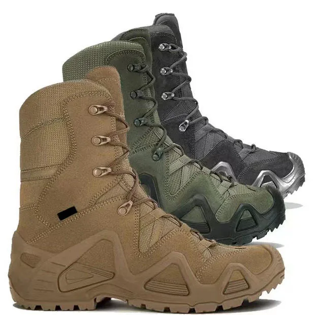 Custom Leather Waterproof Boots — Black view 4