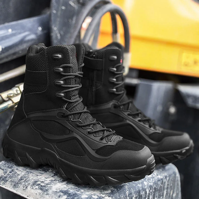 Oxford Waterproof Tactical Boots — Black view 2