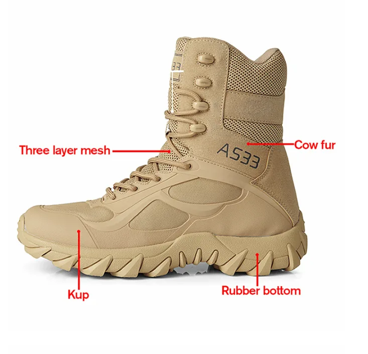 Oxford Waterproof Tactical Boots — Black view 3