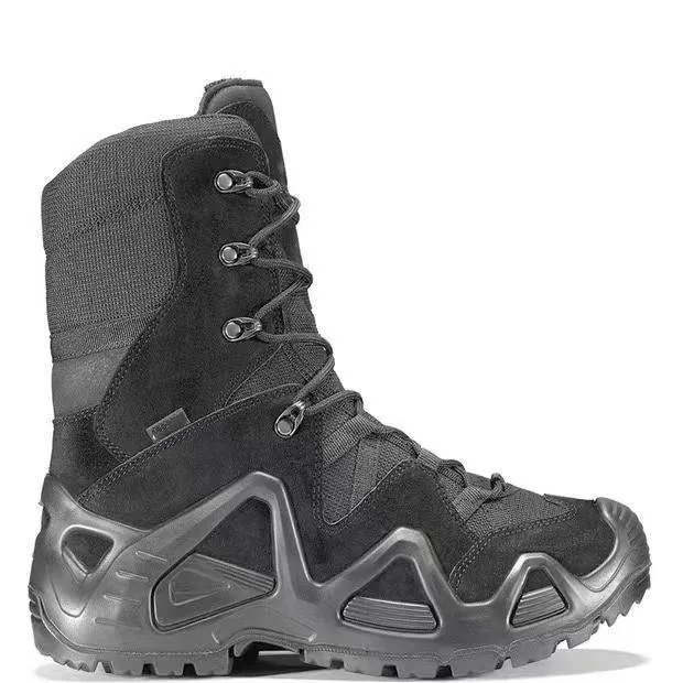High Top Brown Leather Boots — Brown — Tactical Footwear