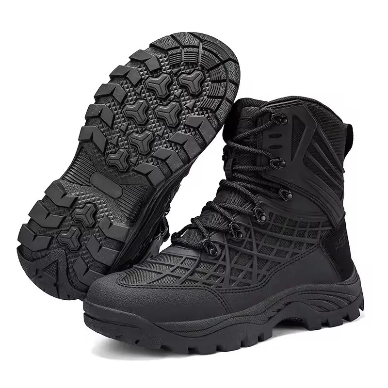 Ultra-Light Combat Training Boots — Black view 3