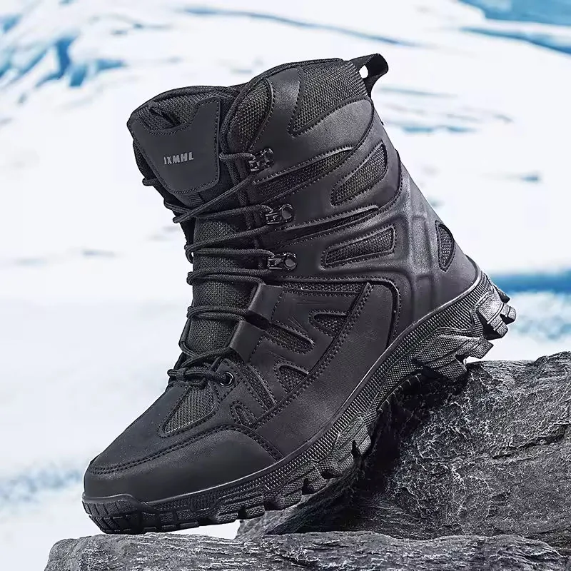 Wide Fit Breathable Tactical Boots — Black view 3
