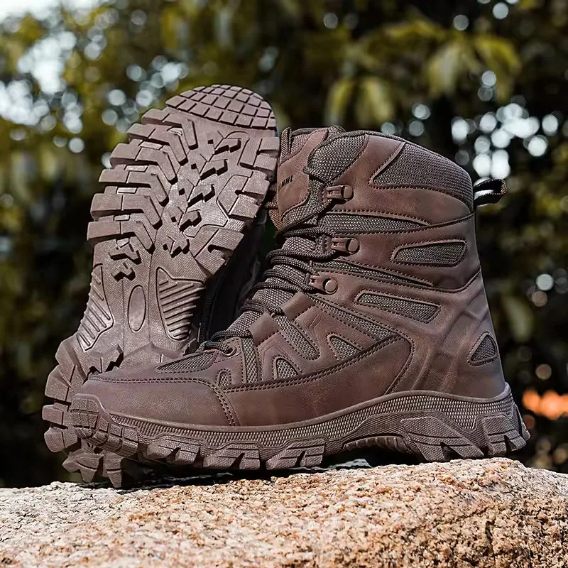Wide Fit Breathable Tactical Boots — Black view 4