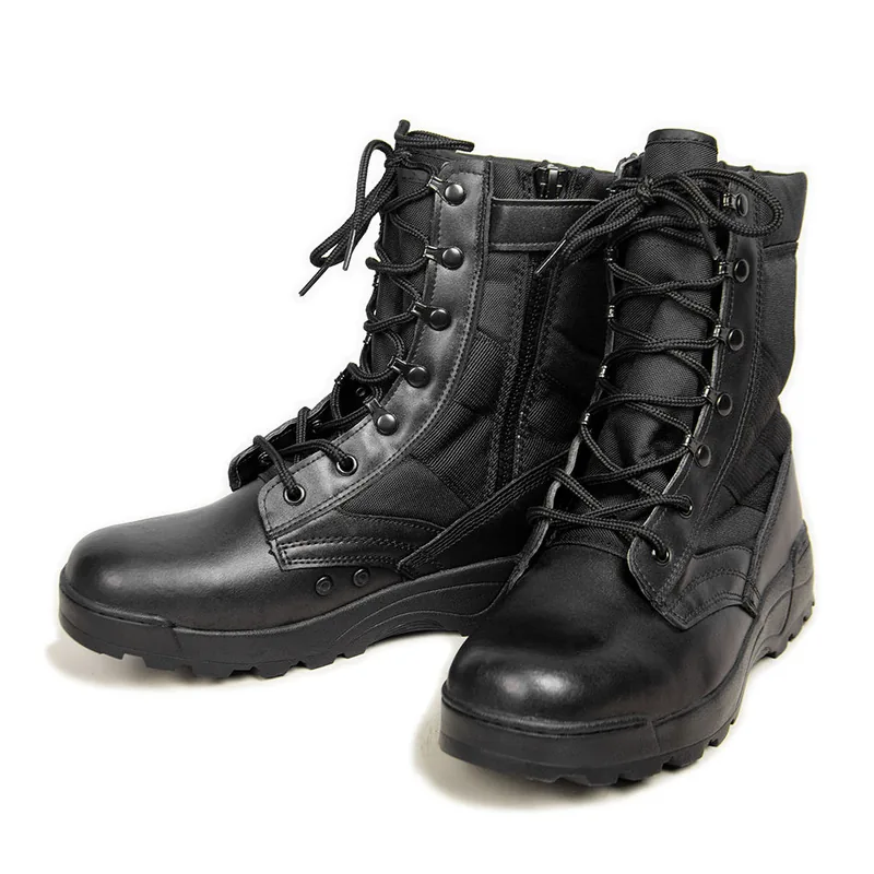 Men Outdoor Tactical Combat Boots — Black — Tactical Footwear