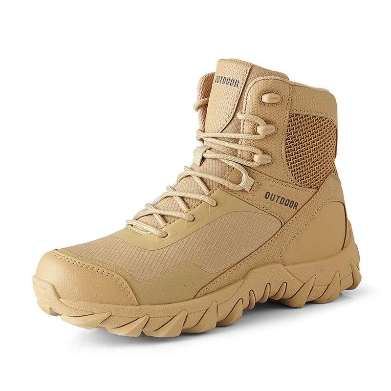 Factory Speed Lace Tactical Combat Training Boots — Black view 4