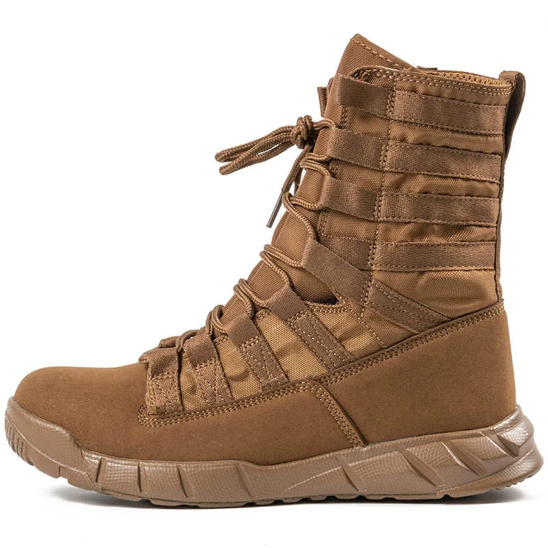 Desert Combat Boots Air Cushion — Khaki — Tactical Footwear
