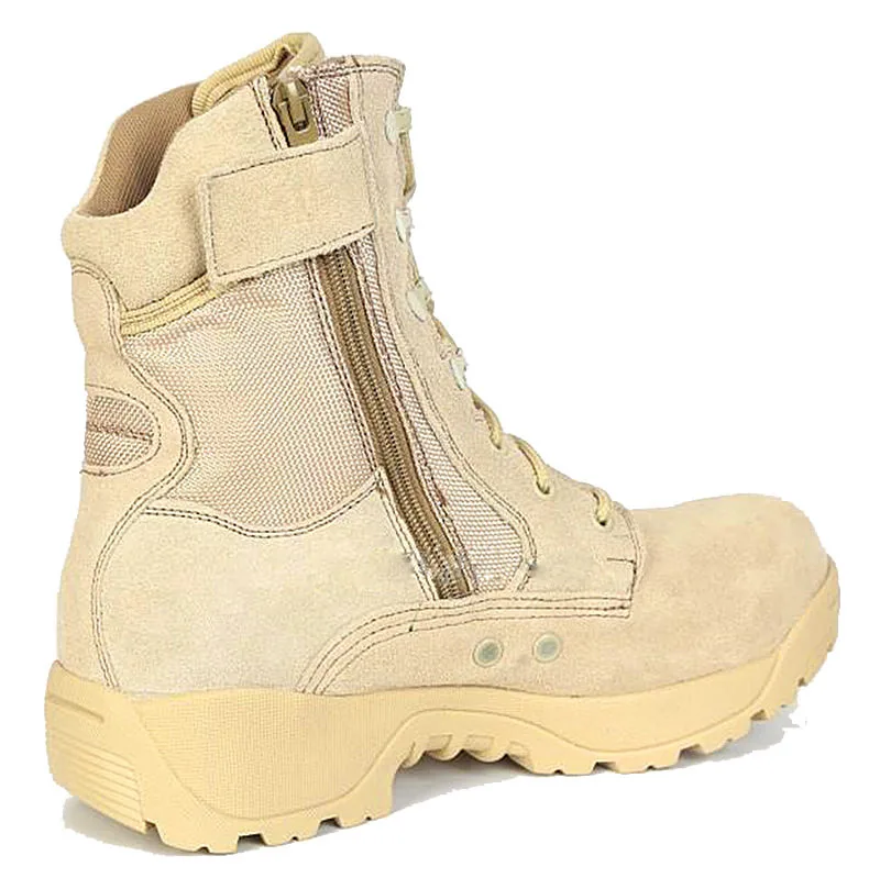 Hot Selling Fine Grade Combat Boots — Khaki — Tactical Footwear
