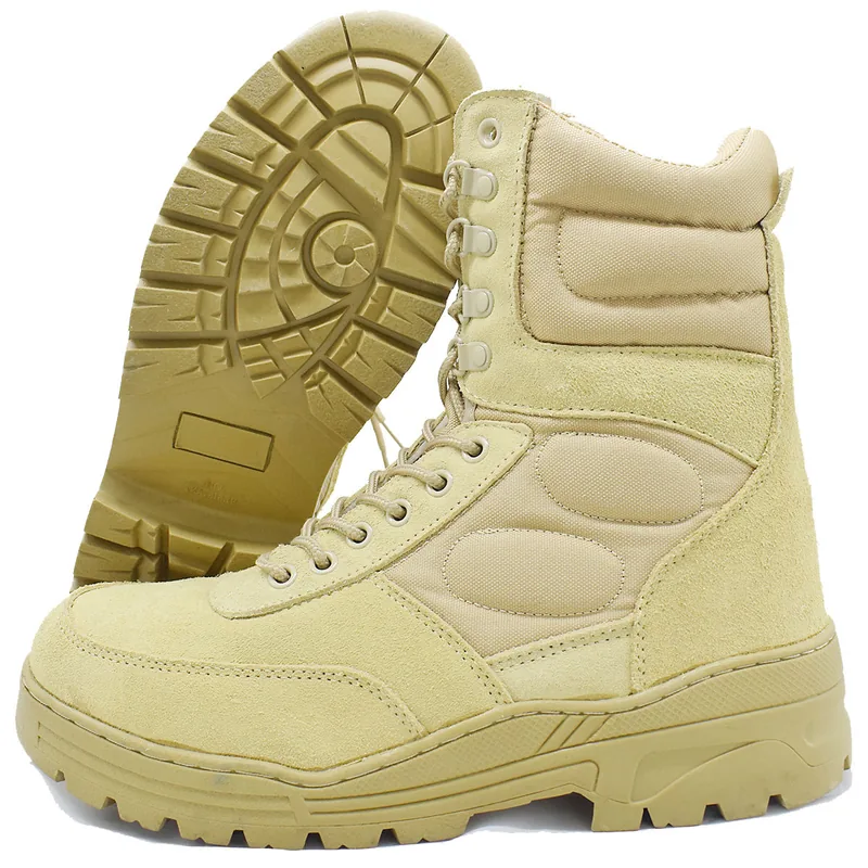Hot Sale Tactical Woven Combat Boots — Khaki — Tactical Footwear