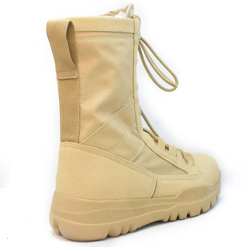 Dark Brown Winter Tactical Combat Boots — Brown view 4