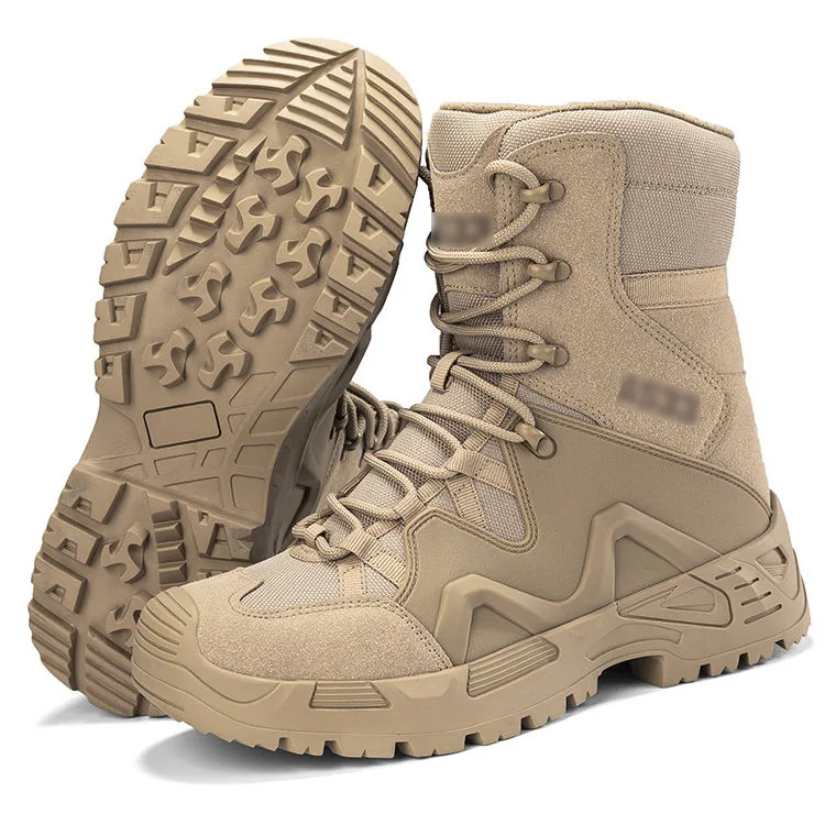 Factory Tactical Desert Boots — Sand — Tactical Footwear