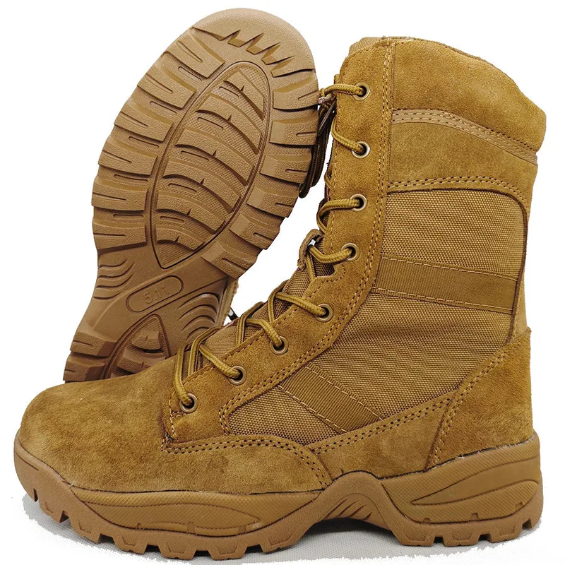 Fashion Outdoor Work Tactical Jungle Boots — Khaki — Tactical Footwear