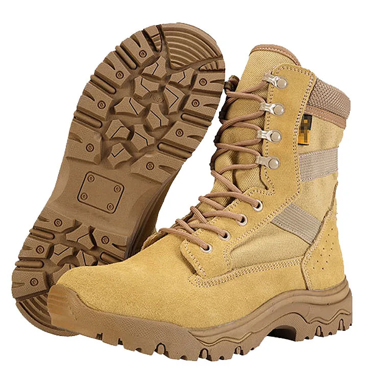 8 Inch Coyote Suede Hiking Boots — Coyote — Tactical Footwear