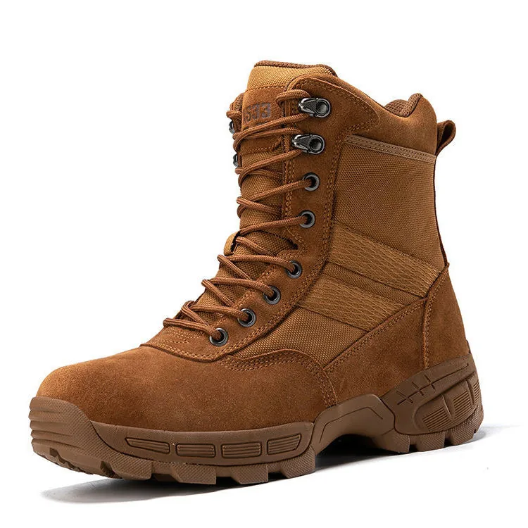 Lightweight Waterproof Combat Boots — Black view 2