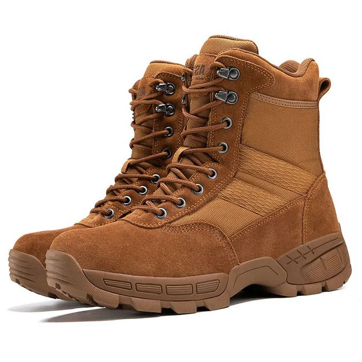 Lightweight Waterproof Combat Boots — Black view 3