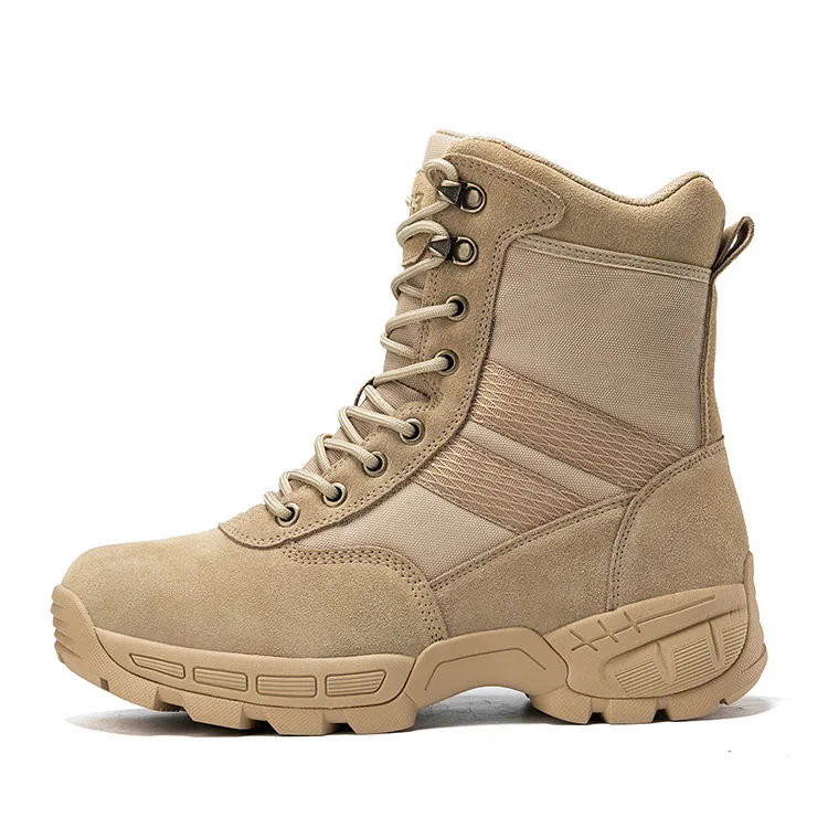 Lightweight Waterproof Combat Boots — Black view 6